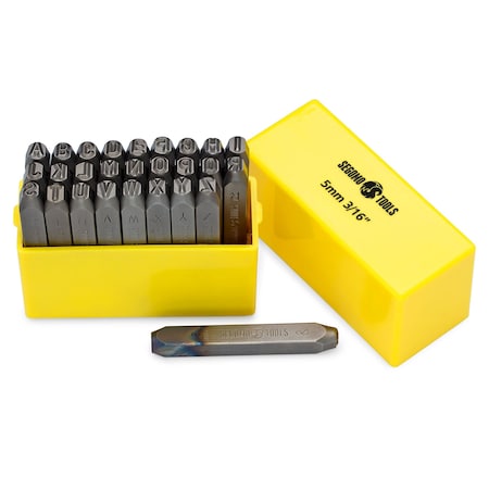 Segomo Tools 27 Piece 5MM 3/16 Inch (Letters: A-Z) Professional Letter Punch Stamp Set LETTER316